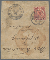 China: 1898/76 (ca.), Collection Of 28 Covers And Cards, As Well As 1 Legal Document Bearing Revenue - Other & Unclassified