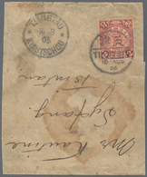 China: 1898/76 (ca.), Collection Of 28 Covers And Cards, As Well As 1 Legal Document Bearing Revenue - Sonstige & Ohne Zuordnung