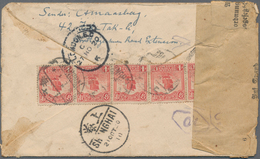 China: 1913/32, Covers (6), Used Ppc (6) To Germany Or Netherlands, Inc. Junk 4 C. Strip-5 1920 Regi - Altri & Non Classificati