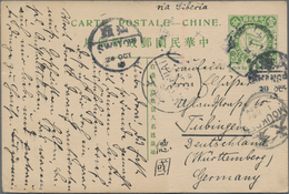 China: 1920/49, Collection Of 15 Covers And Postal Stationery Bearing Defintive Issues Ranging From - Other & Unclassified
