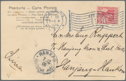 China: 1923/86, Lot Covers/used Ppc Prewar (3, Inc. 1906 Incoming Hamburg-Hanyang Steel Works), PRC - Autres & Non Classés