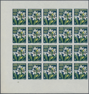 Französisch-Westafrika: 1958/1959, Flowers, 10fr.-65fr., Complete Set Of Five Values In Imperforate - Sonstige & Ohne Zuordnung