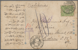 Japanische Post In China: 1900/14, Frankings On Ppc, At The 1 1/2 S. China-Japan Special Rate (3) Or - 1943-45 Shanghai & Nanking