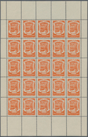 SCADTA - Ausgaben Für Kolumbien: 1921/1929, Collection Of 16 Different Complete (folded) Sheets Of 2 - Colombia