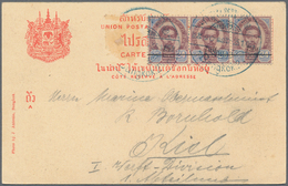 Thailand: 1904/99 (ca.), Covers (53 Inc. AV2-marked X5), Used Ppc (8) Mostly To Switzerland. Also St - Thailand