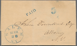 Vereinigte Staaten Von Amerika - Vorphila / Stampless Covers: 1822/1847 (ca.), Collection Of Apprx. - …-1845 Prephilately