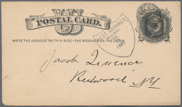 Vereinigte Staaten Von Amerika - Ganzsachen: 1877/82 (ca.), Stationery Cards 1 C. Black (17) With Po - Other & Unclassified