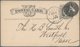 Vereinigte Staaten Von Amerika - Ganzsachen: 1878/81, Stationery Card 1 C. Black With Boston Duplex - Other & Unclassified
