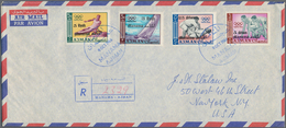 Asien: 1964/71, Emirates Forerunners, Covers Commercially Used To USA Or Switzerland And Mostly Regi - Otros - Asia