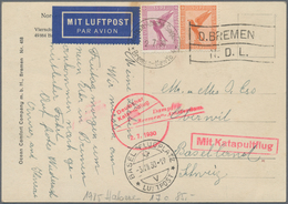 Katapult- / Schleuderflug- Und Raketenpost: 1929/1932, 40 "Katapult- Schleuderflug" Envelopes From S - Airmail & Zeppelin