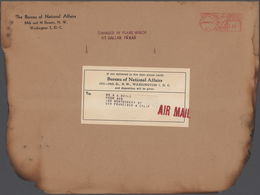 Katastrophenpost: 1921/78, Covers (13) With Various Aux Like "damaged In Handling...", "Damaged In F - Autres & Non Classés