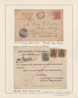 Deutsche Schiffspost - Marine: 1892/1917, Kleine Auf Albumblätter Aufgezogene Sammlung "Deutsche See - Otros & Sin Clasificación