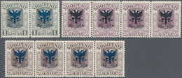 Albanien: 1920, Definitives Prince William Of Wied With Overprints, Small Stock Mint Never Hinged Of - Albanien