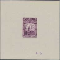 Belgien: 1928, Tuberculosis Fighting, 5fr.+5fr. "Leuven University", Set Of 20 Epreuves In Different - Verzamelingen