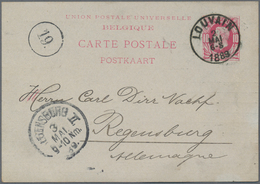 Belgien - Ganzsachen: 1889 - 1937 (ca.), Collection Items Of Illustrated Postal Stationeries, Probab - Sonstige & Ohne Zuordnung