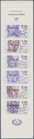 Frankreich: 1985, Writers And Poets, Set Of Six In Complete Booklets. At Least 22.170 Copies Mint Ne - Collections