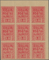 Frankreich - Postpaketmarken: 1941, Timbres De Mise A Jour ("Majoration"), Not Issued, 50c. Brun, 1f - Sonstige & Ohne Zuordnung