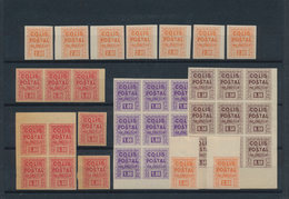 Frankreich - Postpaketmarken: 1941, Timbres De Mise A Jour ("Majoration"), Not Issued, 50c. Brun, 1f - Other & Unclassified