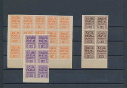 Frankreich - Postpaketmarken: 1941, Timbres De Mise A Jour ("Majoration"), Not Issued, Lot Of 67 Imp - Altri & Non Classificati