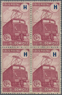 Frankreich - Postpaketmarken: 1945, "H" Purple "Domicile", Not Issued, Lot Of 100 Stamps, Unused No - Other & Unclassified