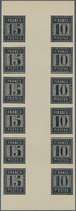 Frankreich - Besonderheiten: 1876, ESSAY DE L'IMPRIMERIE NATIONALE Imperf. 10c. Black And 15c. Black - Autres & Non Classés