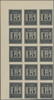 Frankreich - Besonderheiten: 1876, ESSAY DE L'IMPRIMERIE NATIONALE Imperf. 10c. Black And 15c. Black - Other & Unclassified