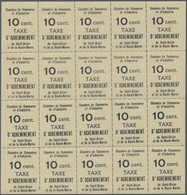 Frankreich - Besonderheiten: 1968, Timbre De Greve, 10c. "St.Dizier", Lot Of 144 Stamps Mainly Withi - Autres & Non Classés