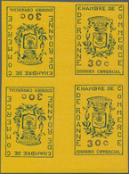 Frankreich - Besonderheiten: 1968, Timbre De Greve, 30c. "Roanne", Lot Of 44 Tête-bêche Pairs, Mint - Andere & Zonder Classificatie