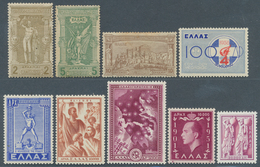 Griechenland: 1861-1975 (approx.), Interesting But Disorganised Accumulation On Album Pages And In D - Used Stamps