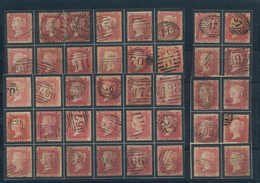 Großbritannien: 1856/1858, 1d. Red (shades), Paper No Longer Blued, Terrific Collection/holding Of A - Altri & Non Classificati