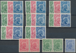 Liechtenstein: 1912/1947, Steckkartenlot Mit Mittleren Und Besseren Ausgaben, Dabei MiNr. 1/3 Mindes - Collections