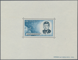 Monaco: 1964, J. F. Kennedy And Mercury Capsule, SPECIAL SOUVENIR SHEET Perforated, Three Copies Min - Neufs