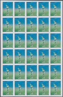 Monaco: 1993, 2.20fr. Golf Tournament, 140 Imperforate Stamps Within Multiples, Mint Never Hinged. M - Ongebruikt