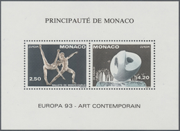 Monaco: 1993, Cept "Contemporary Art", Bloc Speciaux, 100 Pieces Mint Never Hinged. Maury BS20, Yver - Unused Stamps