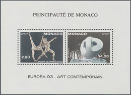 Monaco: 1993, Cept "Contemporary Art", Bloc Speciaux, Ten Pieces Mint Never Hinged. Maury BS20, Yver - Nuovi