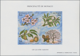Monaco: 1993, The Four Seasons (almond Tree) SPECIAL SOUVENIR SHEET Imperforated, Ten Copies Mint Ne - Ungebraucht