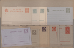 Ungarn - Ganzsachen: 1876-1951: THE ENTIRE COLLECTION OF THE UPU SAMPLES OF HUNGARIAN POSTAL STATION - Entiers Postaux