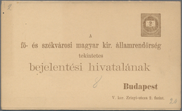 Ungarn - Ganzsachen: 1897 - 1902, 22 Change Of Address Postal Stationery, Unused. - Postal Stationery