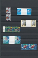 Vereinte Nationen - Wien: 1980/1996. Amazing Collection Of 70 IMPERFORATE Stamps In Pairs And Five G - Sonstige & Ohne Zuordnung