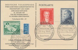 Deutschland: 1880 - 1960 (ca.), Posten Von über 400 Belegen, Dabei Ganzsachen, Bildpostkarten, FDC, - Colecciones