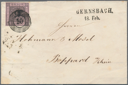 Baden - Marken Und Briefe: 1858/1860 (ca.), Partie Von Drei Briefen Mit Einzelfrankaturen MiNr. 2, 4 - Autres & Non Classés