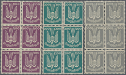 Deutsches Reich - Weimar: 1924, Flugpost Holztaube, 20 Serien In Einheiten, Postfrisch. MiNr. 344/50 - Verzamelingen