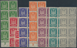 Deutsches Reich - Weimar: 1924, Flugpost Holztaube, Acht Serien In Einheiten, Postfrisch. MiNr. 344/ - Collections