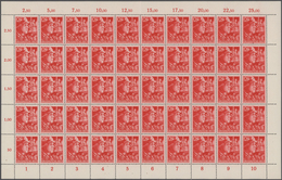 Deutsches Reich - 3. Reich: 1945, SA/SS Gezähnt, 1.000 Komplette Serien In Einheiten, Postfrisch. Mi - Lettres & Documents