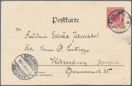 Deutsche Post In China: 1899/1910, Und KIAUTSCHOU. Feines Lot Von 37 Frankierten Ansichtskarten Incl - China (oficinas)
