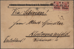 Deutsche Kolonien - Kiautschou: 1891/1913, Vielseitiger Sammlungsbestand Von Ca. 100 Belegen "Dt. Po - Kiautschou