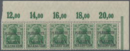 Deutsche Abstimmungsgebiete: Allenstein: 1920, 20 Pfg. Dunkelgrün Mit Dreizeiligem Aufdruck, Nicht A - Sonstige & Ohne Zuordnung