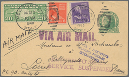 Zensurpost: 1916/1945, Interesting Lot With Ca.120 Censored Covers, Cards And Stationeries, Comprisi - Otros & Sin Clasificación