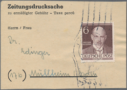 Deutschland Nach 1945: 1948/2004, Kleiner Posten Von Ca. 60 Meist Besseren Belegen, Dabei 10-fach-Fr - Colecciones