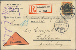 Deutschland: 1886/1923, Interessante Partie Mit 28 Einschreibebelegen, Dabei Bessere R-Zettel Bzw. B - Sammlungen
